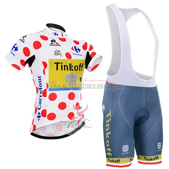 Abbigliamento Ciclismo Tinkoff 2016 bianco e rosso